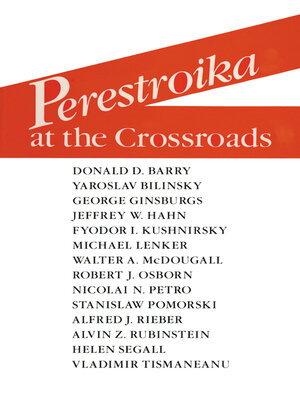 cover image of Perestroika at the Crossroads